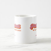 ピックルボールは私の引退後の楽しみ コーヒーマグカップ (中央)