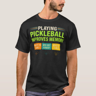 ピックルボールをするとなぜ記憶力が向上する?プレーヤー Tシャツ