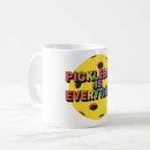 ピックルボールカップデザイン コーヒーマグカップ (正面左)