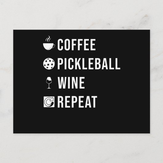 ピックルボールギフトピックルボールリピート ポストカード (正面)