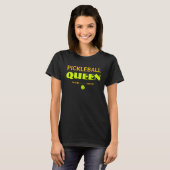 ピックルボールクイーン 名入れ Tシャツ (正面フル)