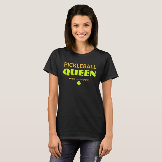 ピックルボールクイーン 名入れ Tシャツ (正面フル)