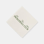 ピックルボールクラブをテーマにしたパーティー スタンダードカクテルナプキン (角)