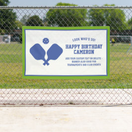 ピックルボールクラブパーティーパドルズブルーグリーンカスタム 横断幕