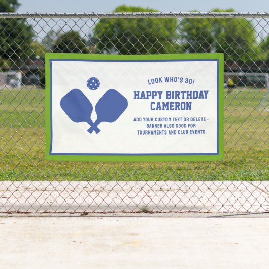 ピックルボールクラブパーティーパドルズブルーグリーンカスタム 横断幕 (インサイチュ)