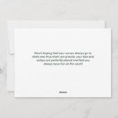 ピックルボールクリスマスサンタメリー丁祭カスタム シーズンカード (裏面)