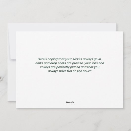 ピックルボールクリスマスサンタメリー丁祭カスタム シーズンカード (裏面)