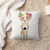 ピックルボールクリスマスツリーの鹿 クッション (ブランケット)