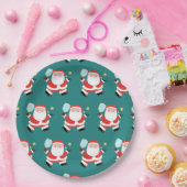 ピックルボールクリスマスホリデー紙プレート ペーパープレート (パーティー)