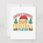 ピックルボールクリスマス シーズンカード (正面)