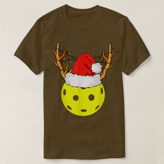 ピックルボールクリスマス Tシャツ (デザイン正面)