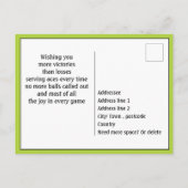 ピックルボールグランドスラム誕生日カスタマイズ ポストカード (裏面)