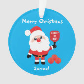 ピックルボール🎅サンタオーナメント オーナメント (正面)