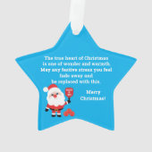 ピックルボール🎅サンタスターオーナメント オーナメント (裏面)