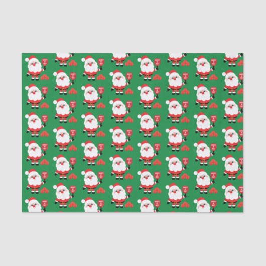 ピックルボール🎅サンタティッシュペーパー 薄葉紙 (正面)