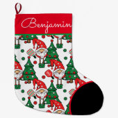 ピックルボール🎅サンタラージクリスマスストッキング ラージクリスマスストッキング (正面)