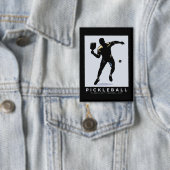 ピックルボールシルエットクラシック 缶バッジ (インサイチュ)