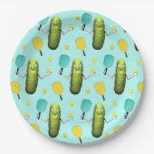 ピックルボールスポーツパーティー紙プレート ペーパープレート (正面)