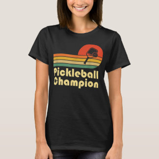 ピックルボールチャンピオンヴィンテージおもしろいレトロピックルボール Tシャツ