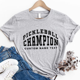 ピックルボールチャンピオン カスタムネーム ピックルボーラー クール Tシャツ