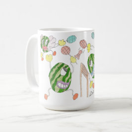 ピックルボールチーム クレイジーカートゥーングループ コーヒーマグカップ