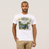 ピックルボールデイリーライフ予報 Tシャツ (正面フル)