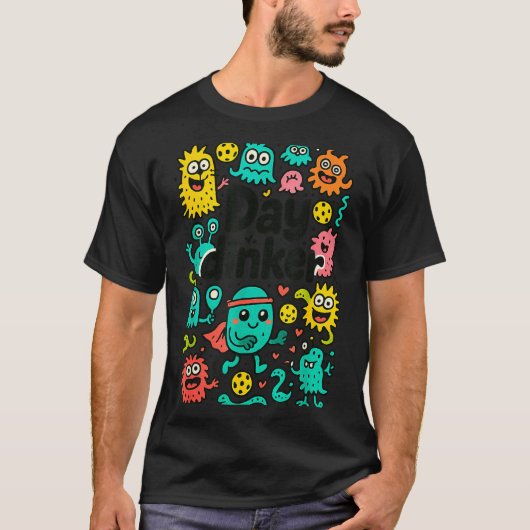 ピックルボールデーのディンカー Tシャツ (正面)