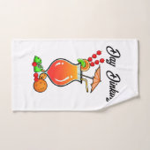 ピックルボールデー 丁寧に打つ トロピカルハリケーンカクテル ハンドタオル (ハンドタオル)