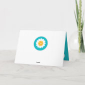 ピックルボールハッピーバースデーターコイズのカスタマイズ カード (裏面)