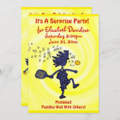 ピックルボールパーティーのご招待 招待状 (正面/裏面)