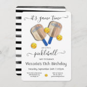 ピックルボールパーティートーナメント 招待状 (正面/裏面)