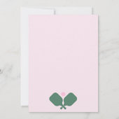 ピックルボールパーティー スポーツ パドル 招待状 (裏面)