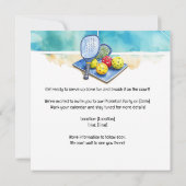 ピックルボールパーティー 招待状 (裏面)