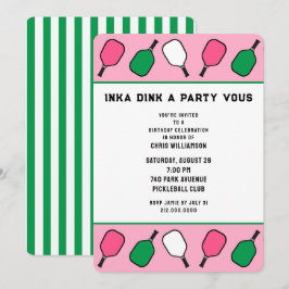ピックルボールパーティー 招待状