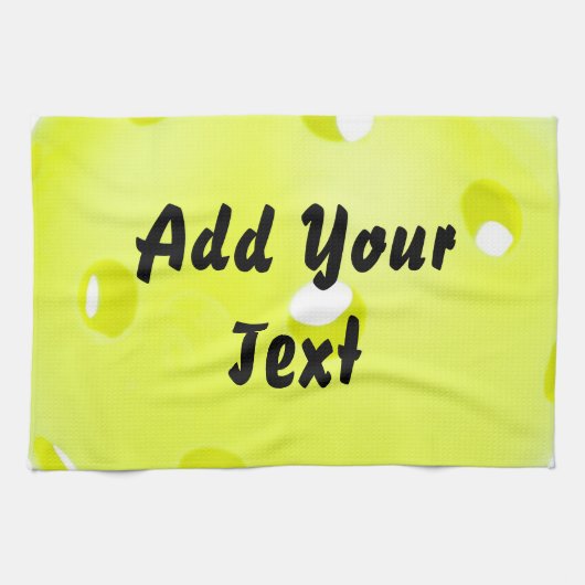 ピックルボールピックルボールイエカスタマイズローペルソナリズ キッチンタオル (横)