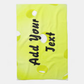 ピックルボールピックルボールイエカスタマイズローペルソナリズ キッチンタオル (縦)