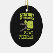 ピックルボールピックルボールパドル セラミックオーナメント (右)