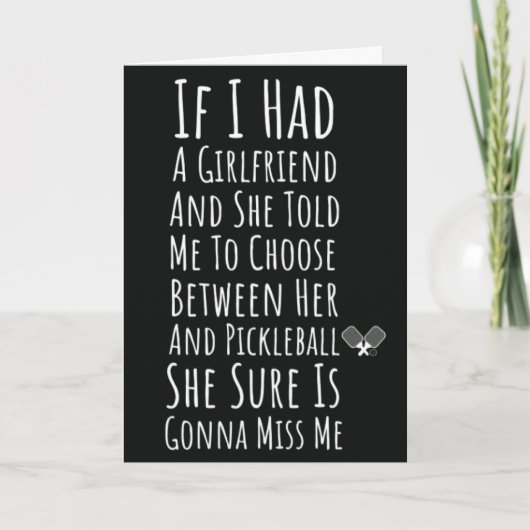 ピックルボールプレーヤーカード　お一人様 ピックルボール好きに最適！ カード (正面)