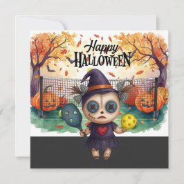 ピックルボールプレーヤーパーティーのためのハロウィン シーズンカード