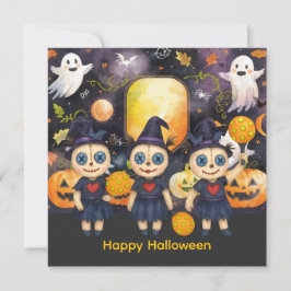 ピックルボールプレーヤーパーティーのためのハロウィン シーズンカード