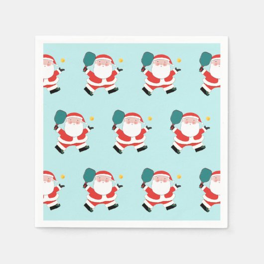 ピックルボールホリデーパーティー スタンダードカクテルナプキン (正面)