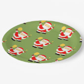 ピックルボールホリデーパーティー ペーパープレート (アングル)