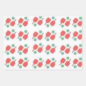 ピックルボールホリデーラッピング紙 ラッピングペーパーシート (正面2)