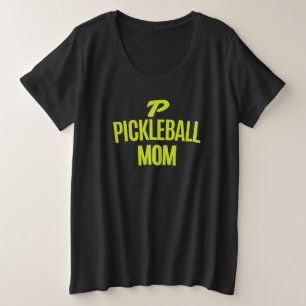 ピックルボールマザー ラグジュアリーTシャツ スタイリッシュ ピックルボールママ プラスサイズTシャツ
