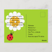 ピックルボールママの母の日、おかわいい ポストカード (裏面)