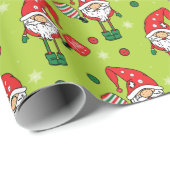 ピックルボールメリークリスマスグリーンラッピング紙 ラッピングペーパー (ロールコーナー)
