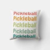 ピックルボールレトロピックルボールプレーヤー クッション (裏面)