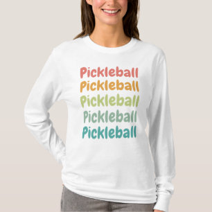 ピックルボールレトロピックルボールプレーヤー Tシャツ