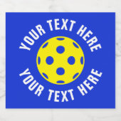 ピックルボールロゴのカスタムビールボトルラベル ビールラベル (シングルラベル)