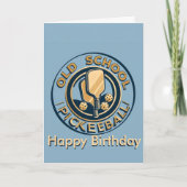 ピックルボール仲間の誕生日おめでとう カード (正面)